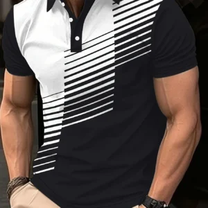 Men's Fashionable Color-block Shirt